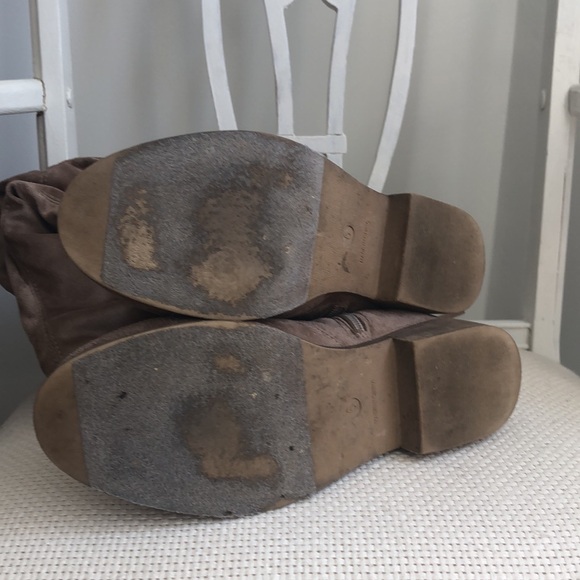 Faux Suede OTK boots Sz 6 - Picture 4 of 6